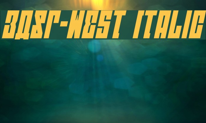 EAST-west Italic Font examples