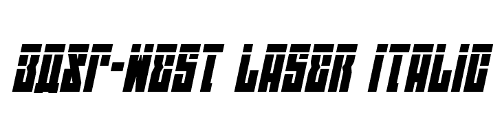 EAST-west Laser Italic  les polices de caractères gratuit tlcharger