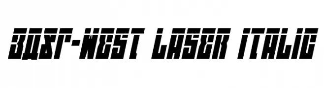 EAST-west Laser Italic  Fuentes Gratis Descargar