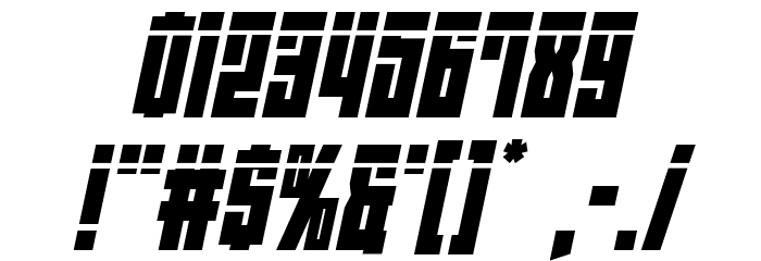EAST-west Laser Italic Font OTHER CHARS