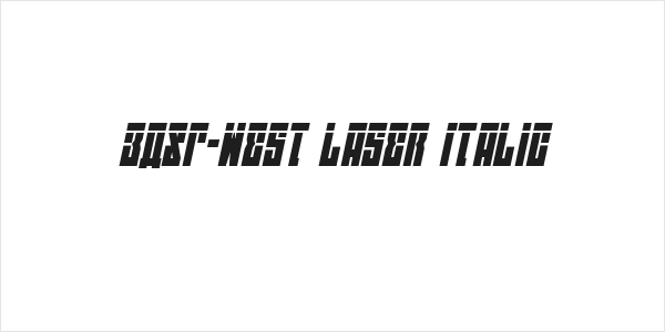 EAST-west Laser Italic Logo