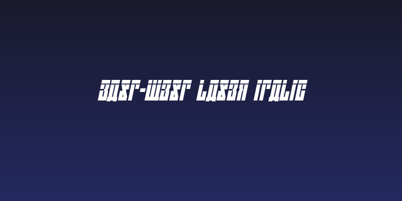 EAST-west Laser Italic Social Header