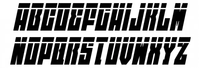 EAST-west Laser Italic फ़ॉन्ट लोअरकेस