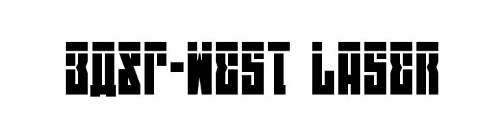 EAST-west Laser  नि: शुल्क फ़ॉन्ट्स डाउनलोड