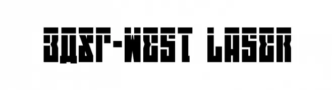 EAST-west Laser  font caratteri gratis