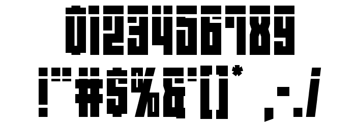 EAST-west Laser Font OTHER CHARS