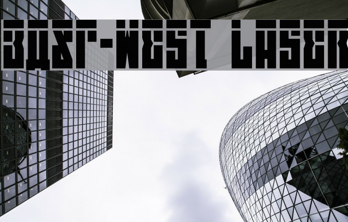 EAST-west Laser Font examples