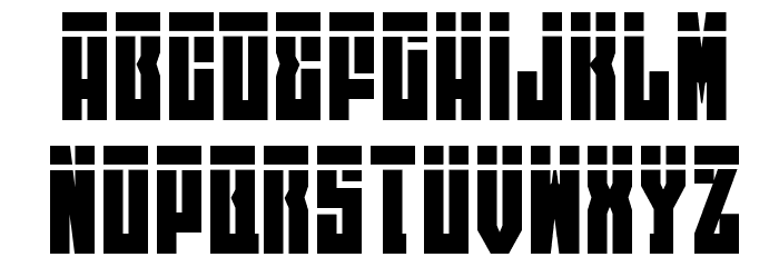 EAST-west Laser Font LOWERCASE