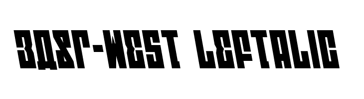 EAST-west Leftalic Font