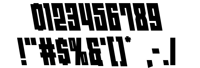 EAST-west Leftalic Font OTHER CHARS