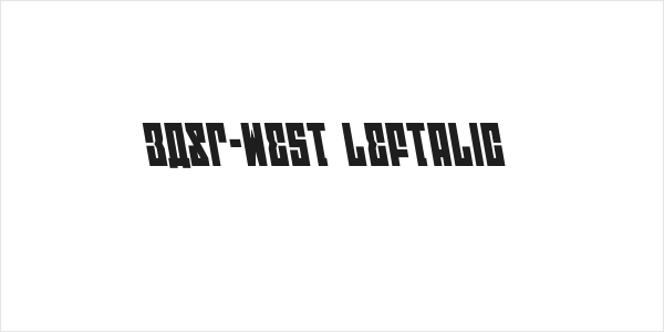 EAST-west Leftalic Logo