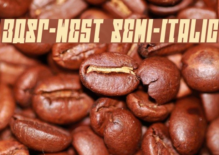 EAST-west Semi-Italic Font examples