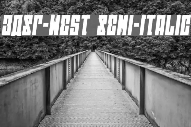 EAST-west Semi-Italic Example 3