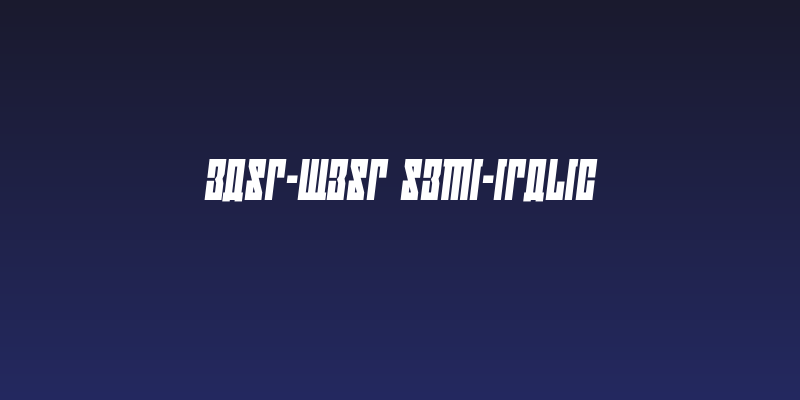 EAST-west Semi-Italic Social Header
