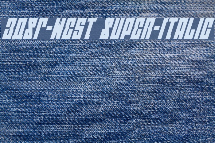 EAST-west Super-Italic Font examples