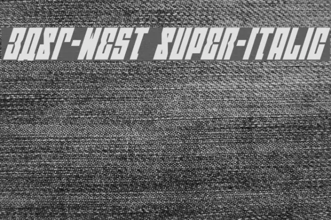 EAST-west Super-Italic Example 2
