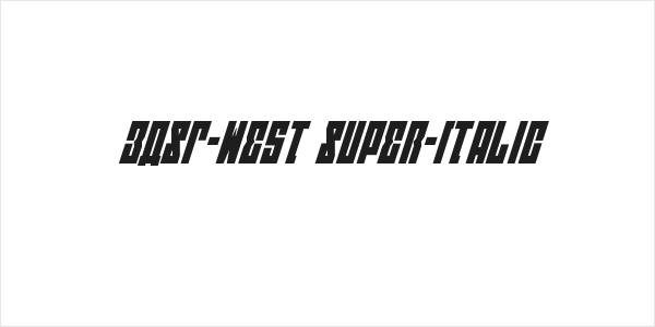 EAST-west Super-Italic Logo