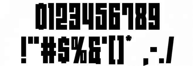 EAST-west Font OTHER CHARS