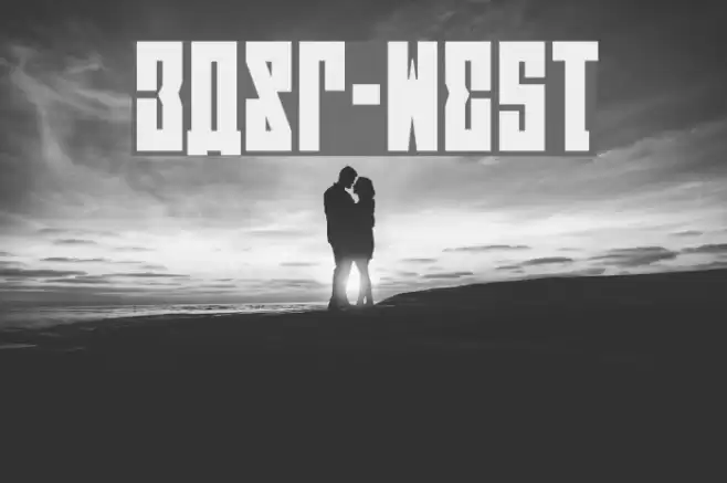 EAST-west Font examples