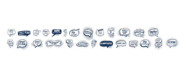 EASTER BUBBLES Uppercase