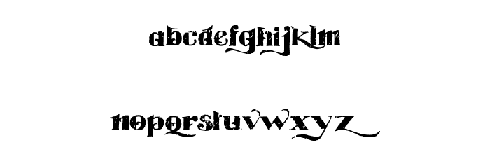 EASY TROUBLE Font LOWERCASE