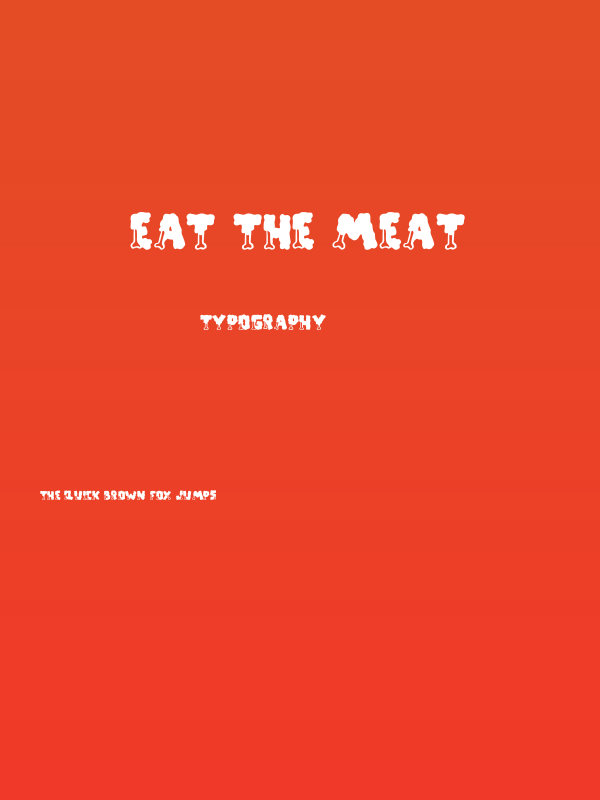 EAT THE MEAT Poster