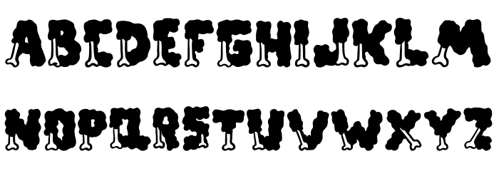 EAT THE MEAT Font LOWERCASE
