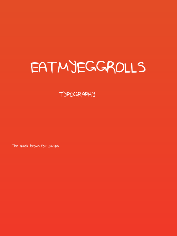 EATMYEGGROLLS Poster