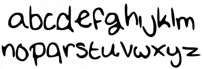 EATMYEGGROLLS Schriftart Kleinbuchstaben