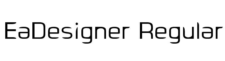 EaDesigner Regular फ़ॉन्ट