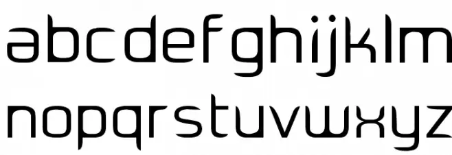 EaDesigner Regular Schriftart Kleinbuchstaben