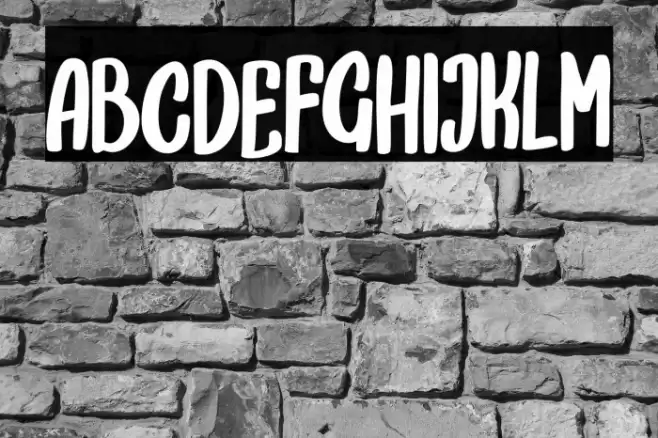 EabighFREE Font examples