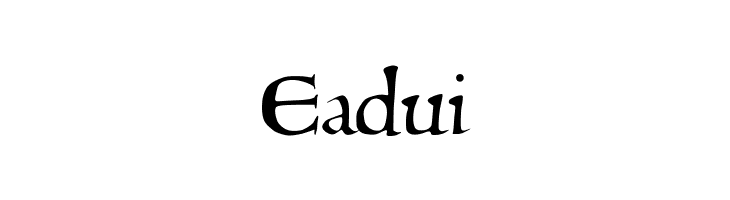 Eadui  Descarca Fonturi Gratis