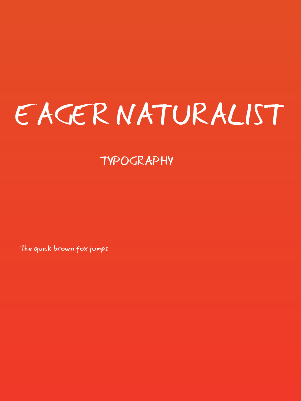 Eager Naturalist Poster