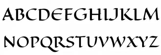 Eagle Lake Schriftart Groß