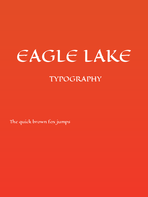 Eagle Lake Poster