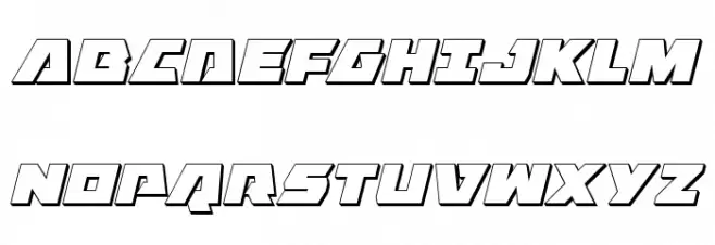 Eagle Strike 3D Italic خط أحرف كبيرة