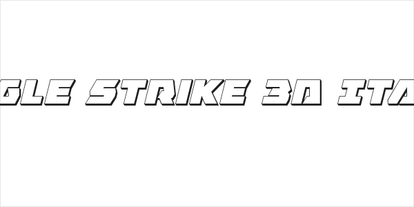 Eagle Strike 3D Italic Logo