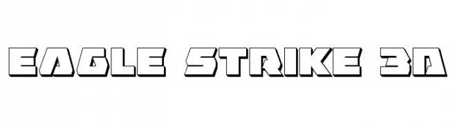 Eagle Strike 3D  les polices de caractères gratuit tlcharger