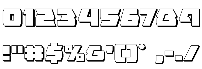 Eagle Strike 3D Schriftart Anderer Schreiben