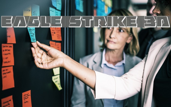 Eagle Strike 3D Schriftart examples