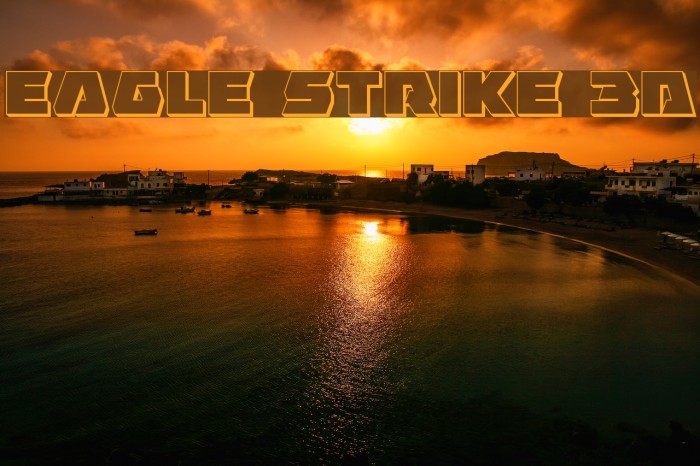 Eagle Strike 3D Schriftart examples