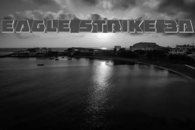 Eagle Strike 3D Schriftart examples