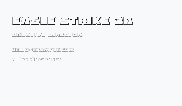 Eagle Strike 3D Business Card