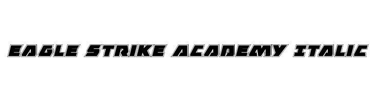 Eagle Strike Academy Italic  font caratteri gratis