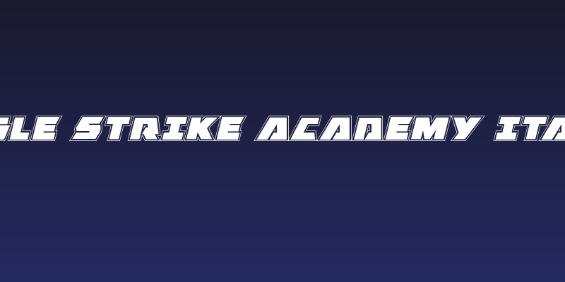 Eagle Strike Academy Italic Social Header