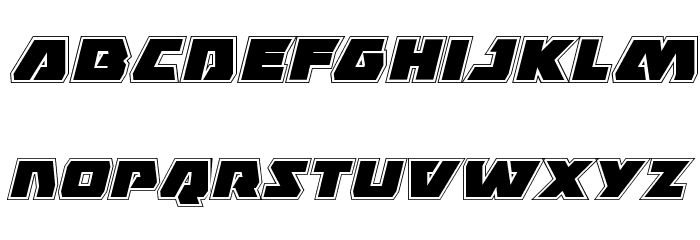 Eagle Strike Academy Italic Font LOWERCASE