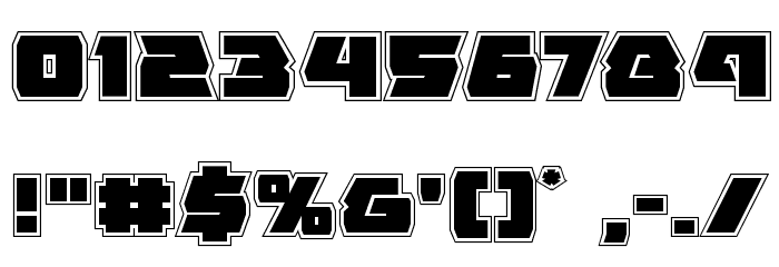 Eagle Strike Academy Font OTHER CHARS