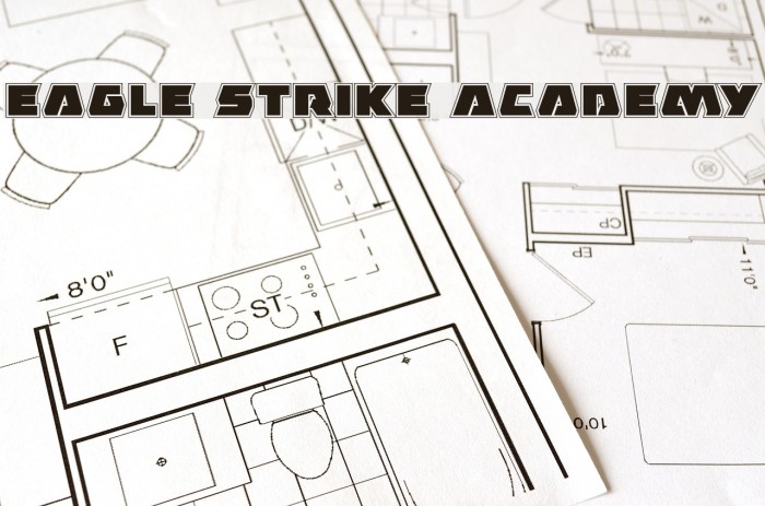 Eagle Strike Academy Font examples