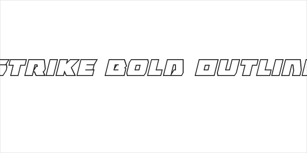 Eagle Strike Bold Outline Italic Logo